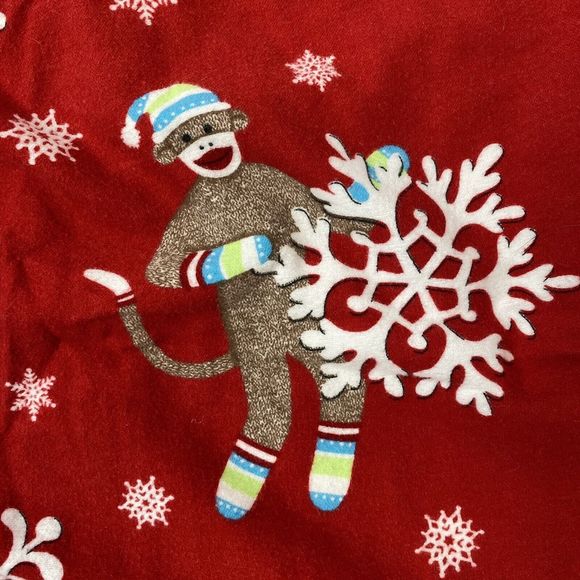 Nick & Nora Sz Medium Sock Monkey Sleep Shirt - Picture 7 of 9